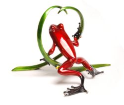 Arrow Frogman Tim Cotterill Bronze Sculpture frog back