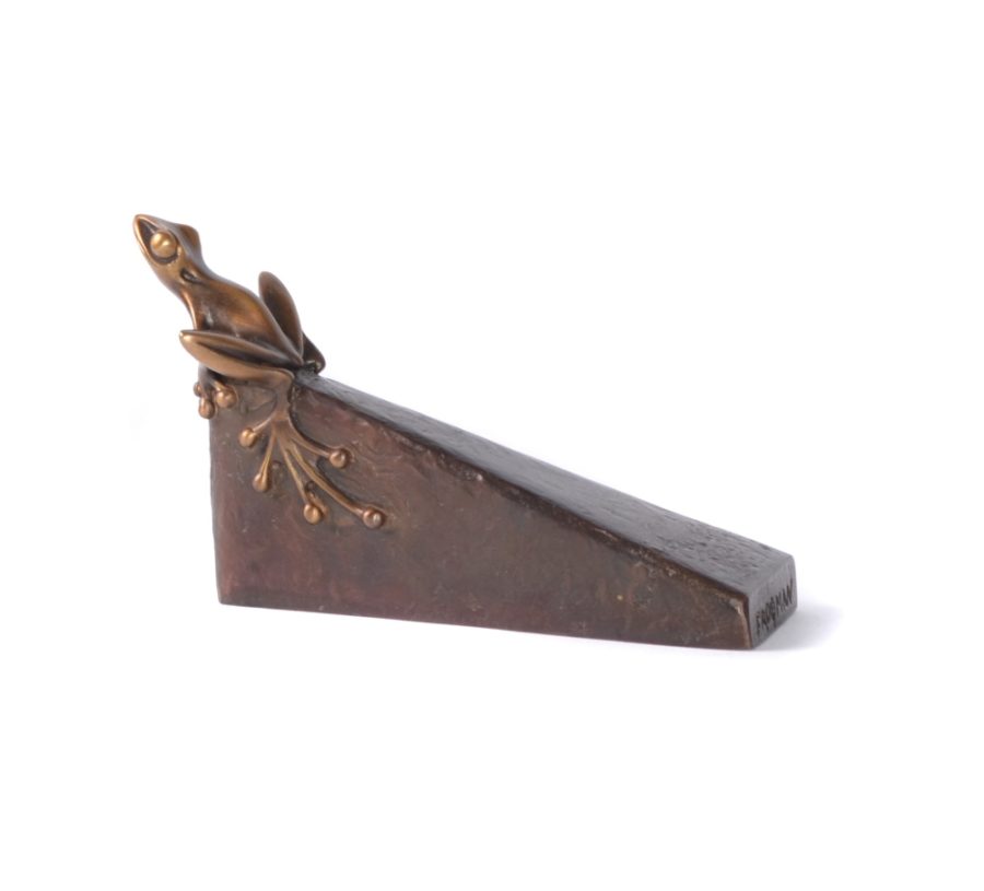 Triangle Frogman Tim Cotterill Bronze Paperweight