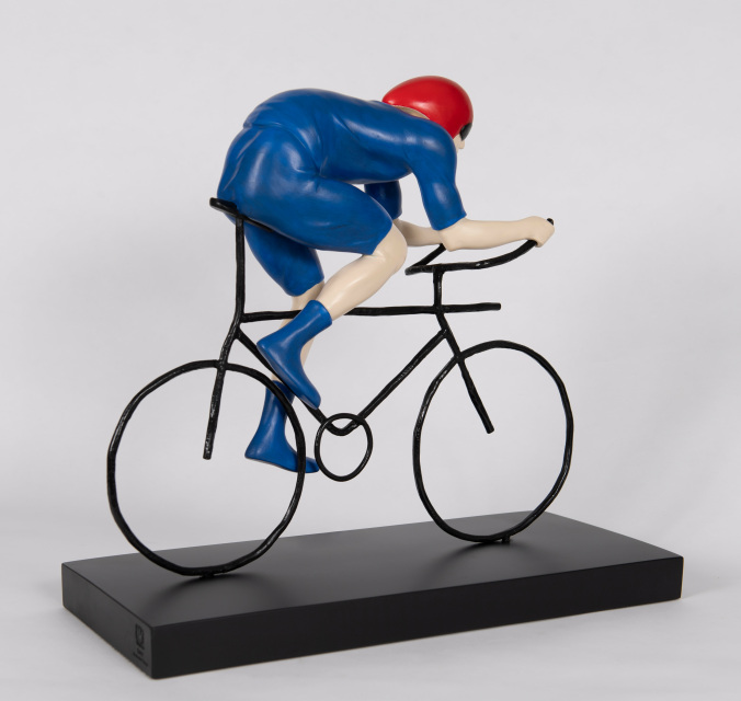 The Fastest Mackenzie Thorpe Sculpture back view