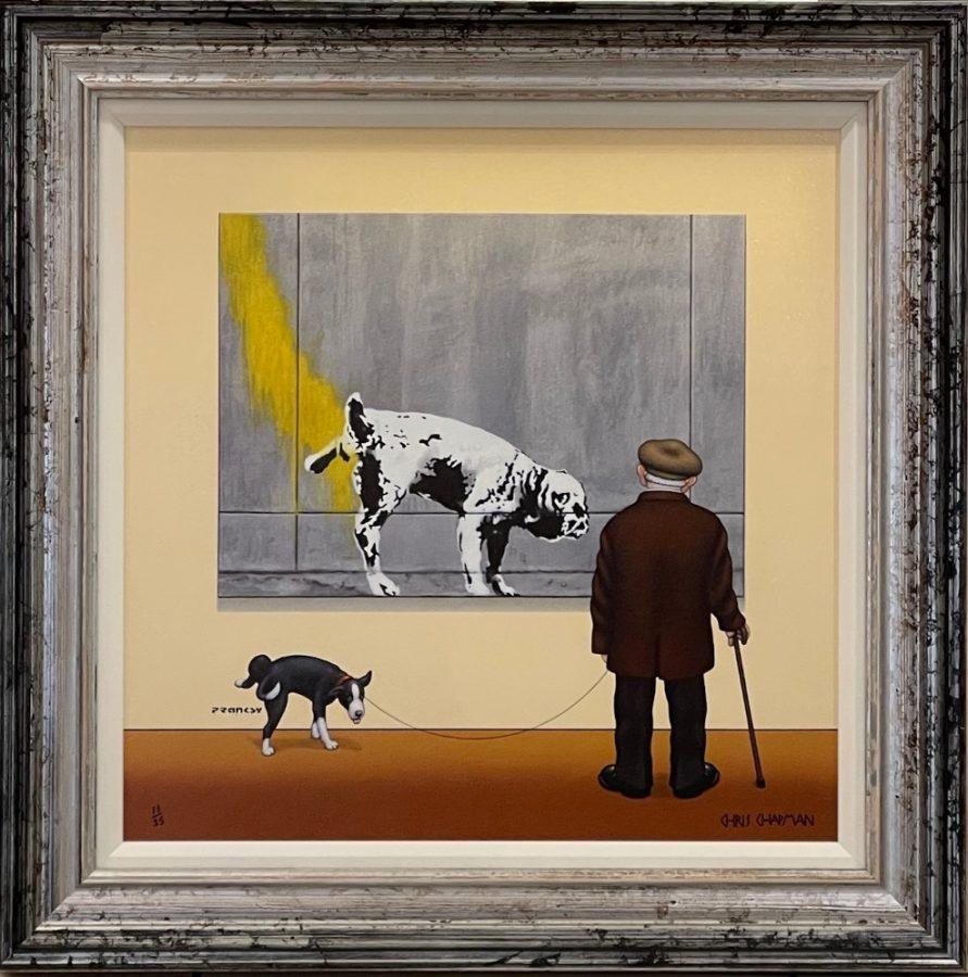 art critic chris chapman banksy spoof art