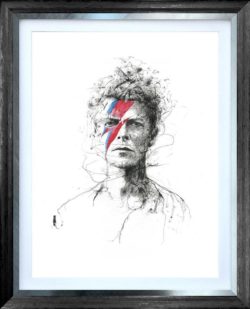 Bowie - Deluxe scott tetlow david bowie wall art framed