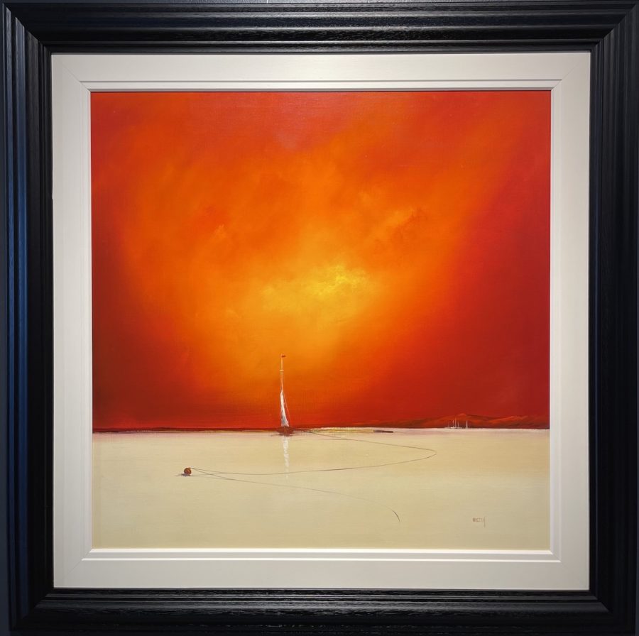 beach painting by barry hilton cornwall