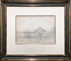 L S Lowry Peel Park Original Drawing