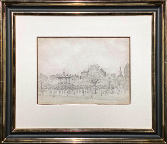 L S Lowry Peel Park Original Drawing