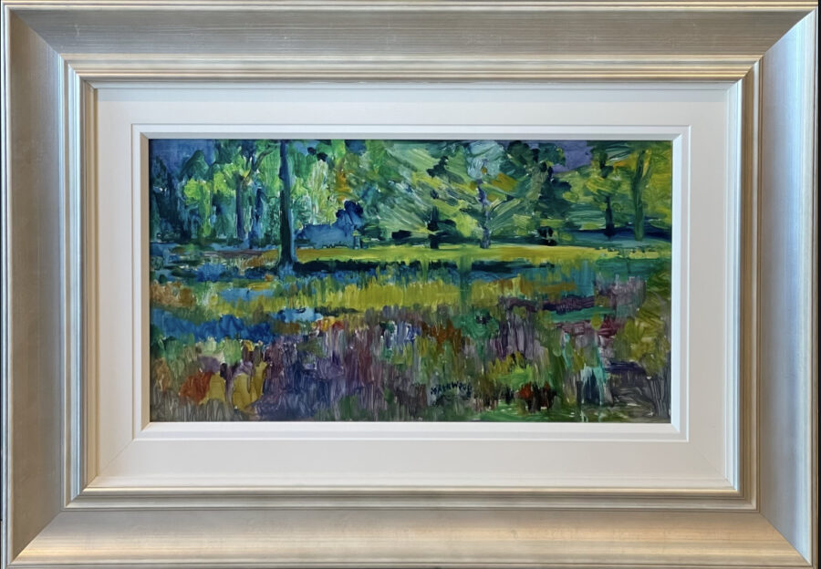 buy bluebell painting by wigan artist Lawrence Isherwood
