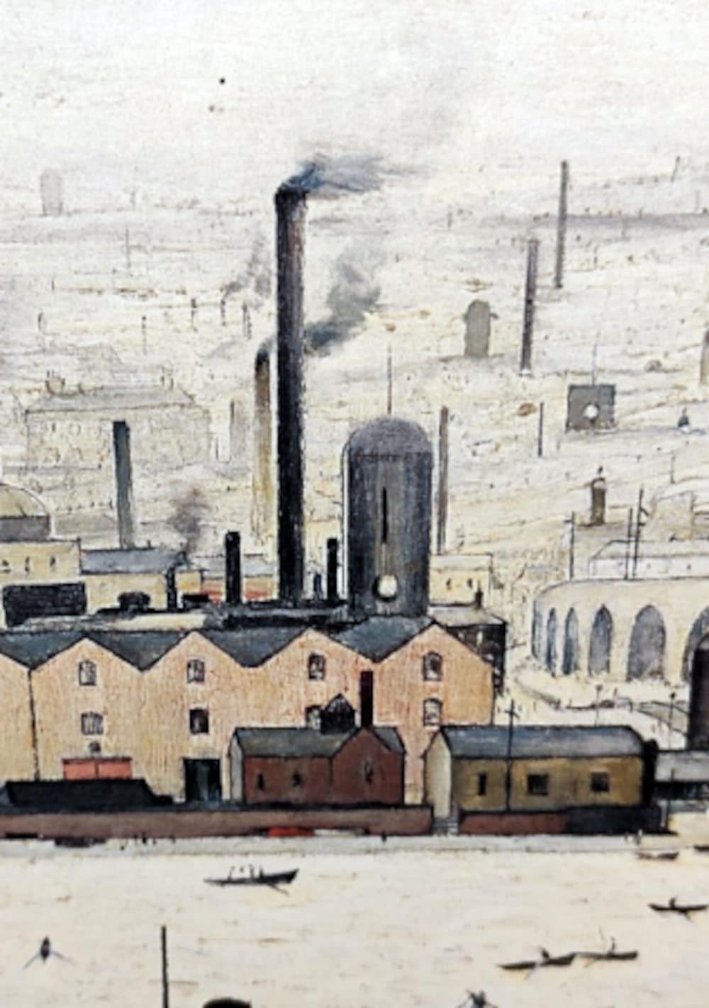 The Pond by LS Lowry CU