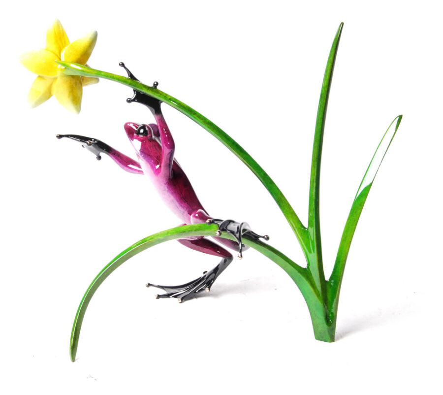 Daffodil original bronze sculpture by Frogman