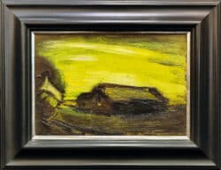 Yellow Landscape by Theodore Major original oil painting