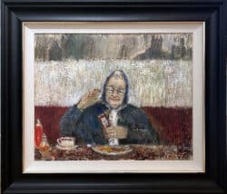 Stubborn Sauce original oil painting by Lucy Manfredi