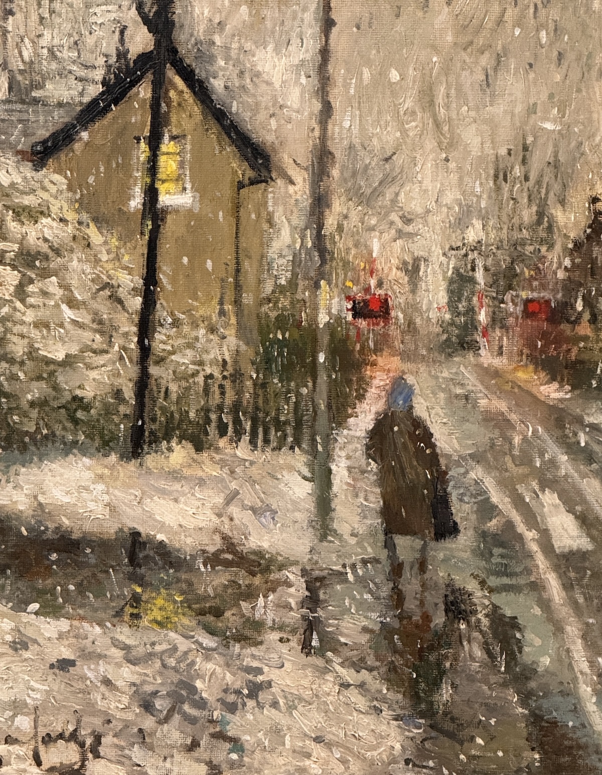 Lucy Manfredi first snow shrewbridge road