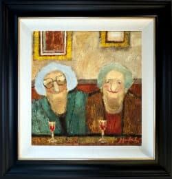 That Sherry Time Again original oil painting by Lucy Manfredi
