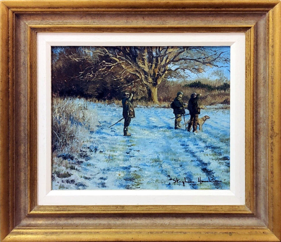 Winter Watch original oil painting by Stephen Hawkins
