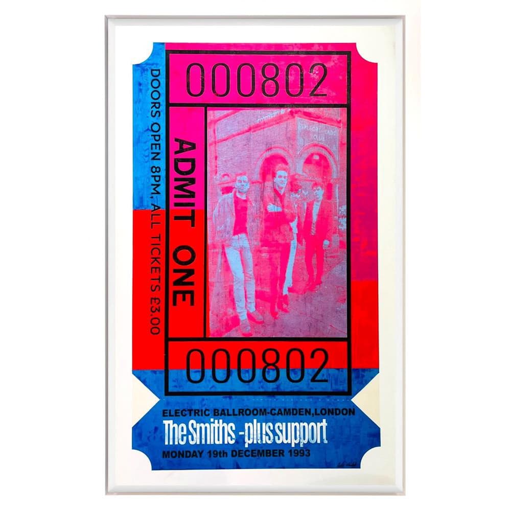 Admit One - The Smiths by Linda Charles Admit One - Oasis by Linda Charles original artwork