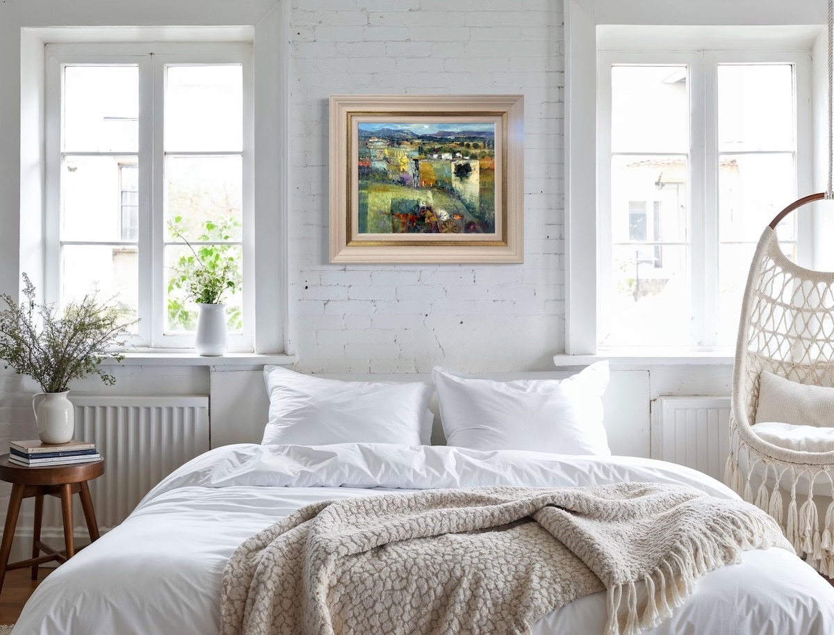 mario malfer pastel original oil painting italy