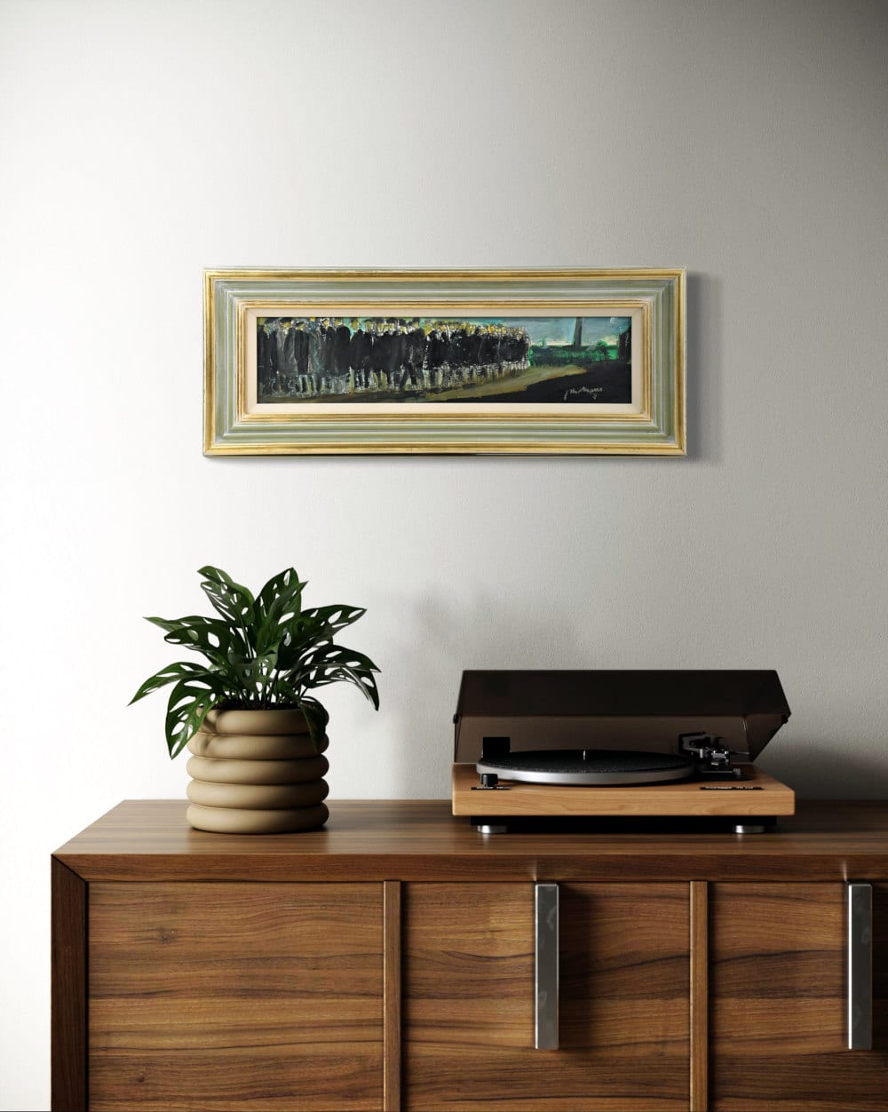 John Thompson Standing Figures beside Factory Roomset