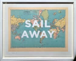 Sail away Mixed media Limited Edition Print by The Real Hackney Dave