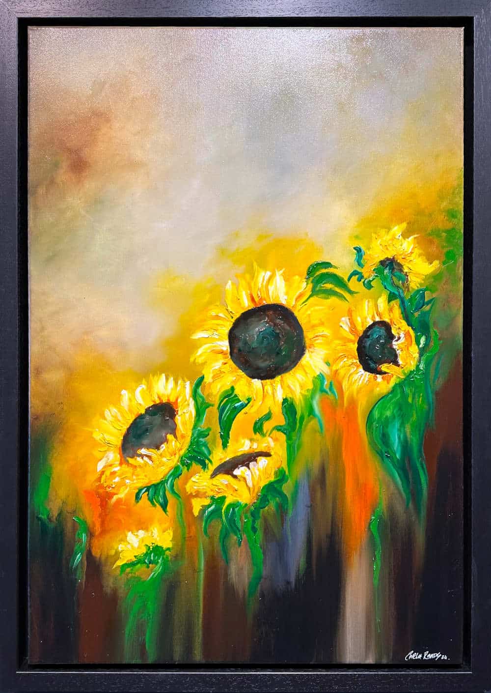 Sunflowers 4 by Carla Raads Sunflowers 4 by Carla Raads original oil painting