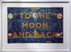 To the Moon and Back Mixed Media Limited Edition Print by The Real Hackney Dave