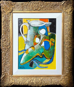 Mask and Jug original oil painting by Geoffrey Key