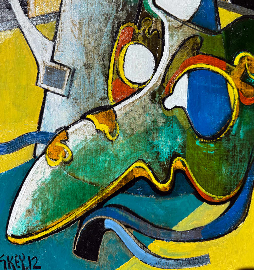 Mask and Jug by Geoffrey Key CU