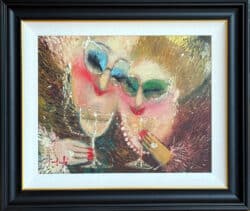 Totally Tipsy original oil painting by Lucy Manfredi