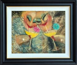 We Like Pina Coladas original oil painting by Lucy Manfredi