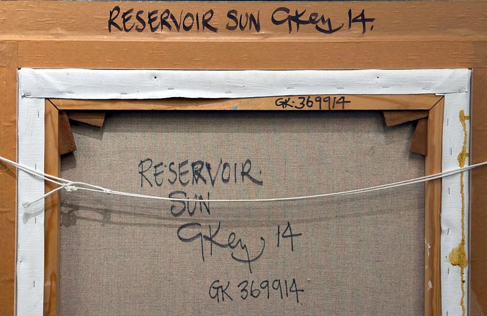 Reservoir Sun by Geoffrey Key Verso
