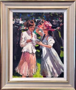 Royal Ascot Ladies Day II original oil painting by Sherree Valentine Daines
