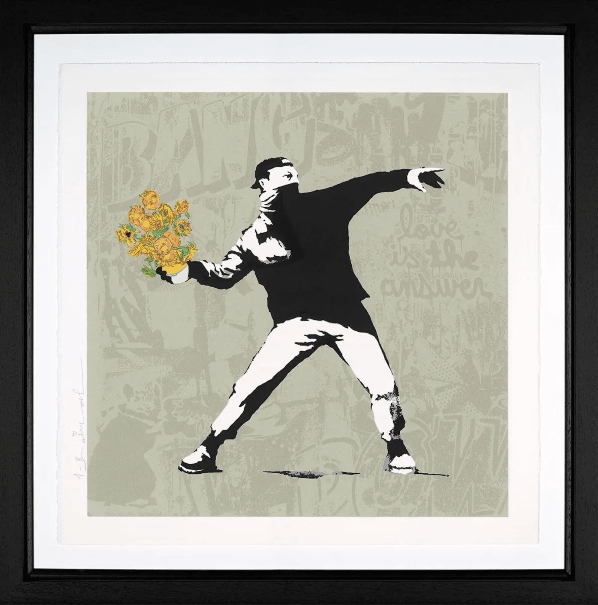 banksy flower thrower