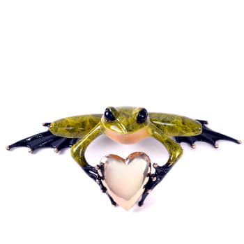 Heartthrob Bronze Sculpture by FrogMan
