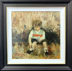 Buckle my Shoe original oil painting by Lucy Manfredi