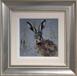 Hare I Am original oil painting by Ruby Keller