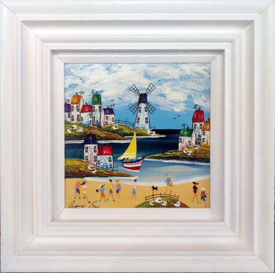 Windmill Beach original painting by Rozanne Bell