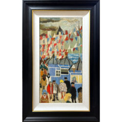 Clouds over Llandudno original oil painting by Lucy Manfredi