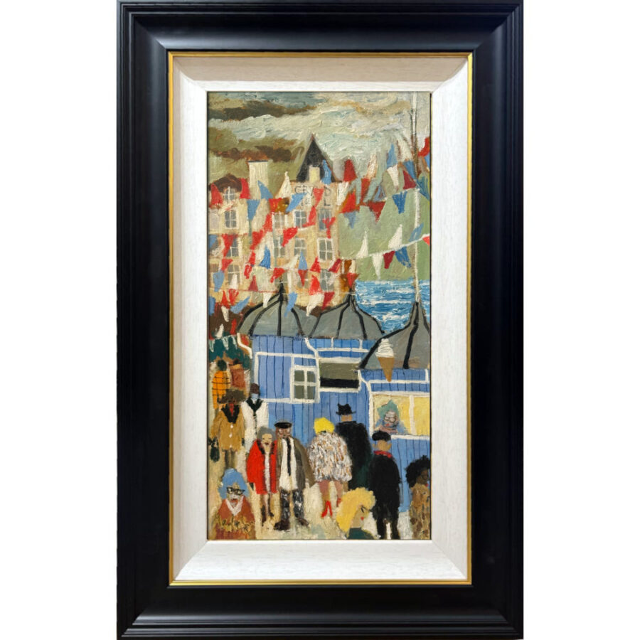 Clouds over Llandudno original oil painting by Lucy Manfredi