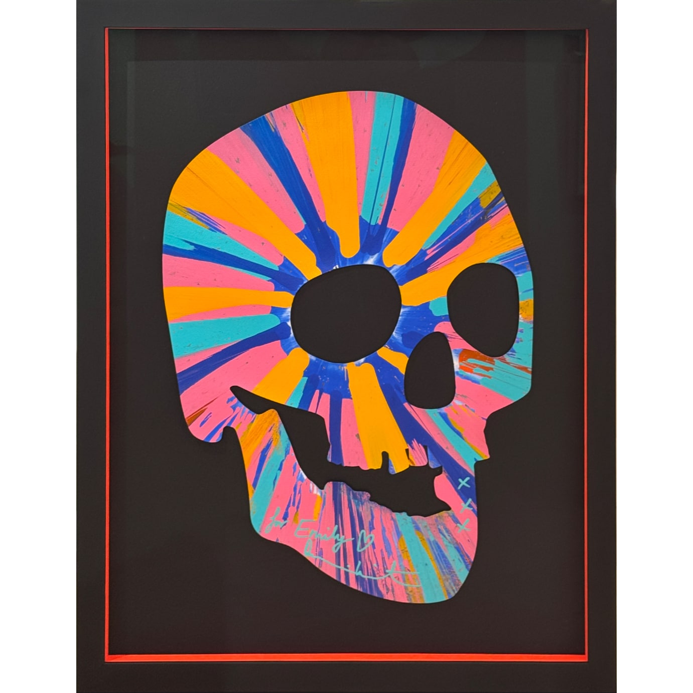 Damien Hirst skull spin