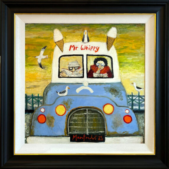 Whippy Chippy Break original oil painting by Lucy Manfredi