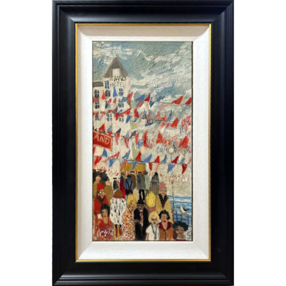 Windy Wednesday original oil painting by Lucy Manfredi