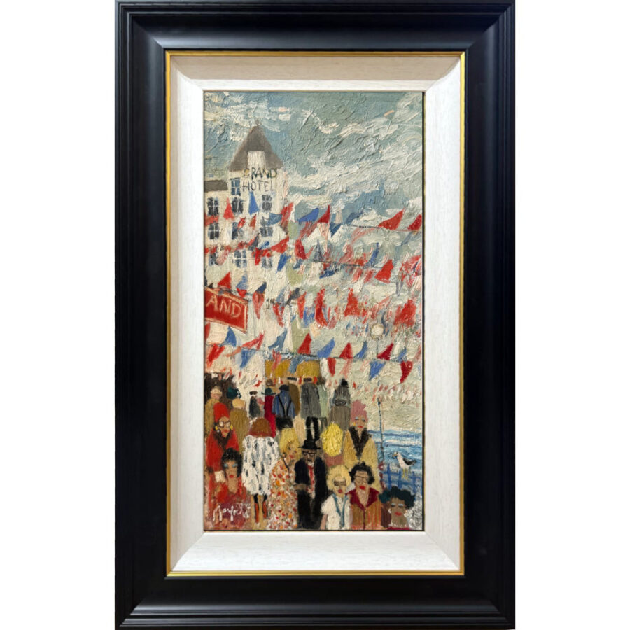 Windy Wednesday original oil painting by Lucy Manfredi