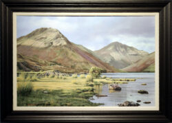 Yewbarrow and Great Gable from Wastwater original acrylic painting by Steven Townsend