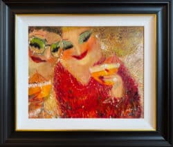 Spritz and Glitz by Lucy Manfredi Original Painting