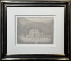 Old House by L S Lowry Original Drawing