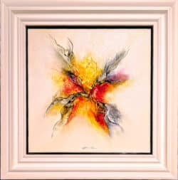 Firestorm by Gisela Ueberall Original Mixed Media Painting