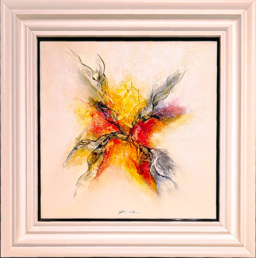 Firestorm by Gisela Ueberall Original Mixed Media Painting