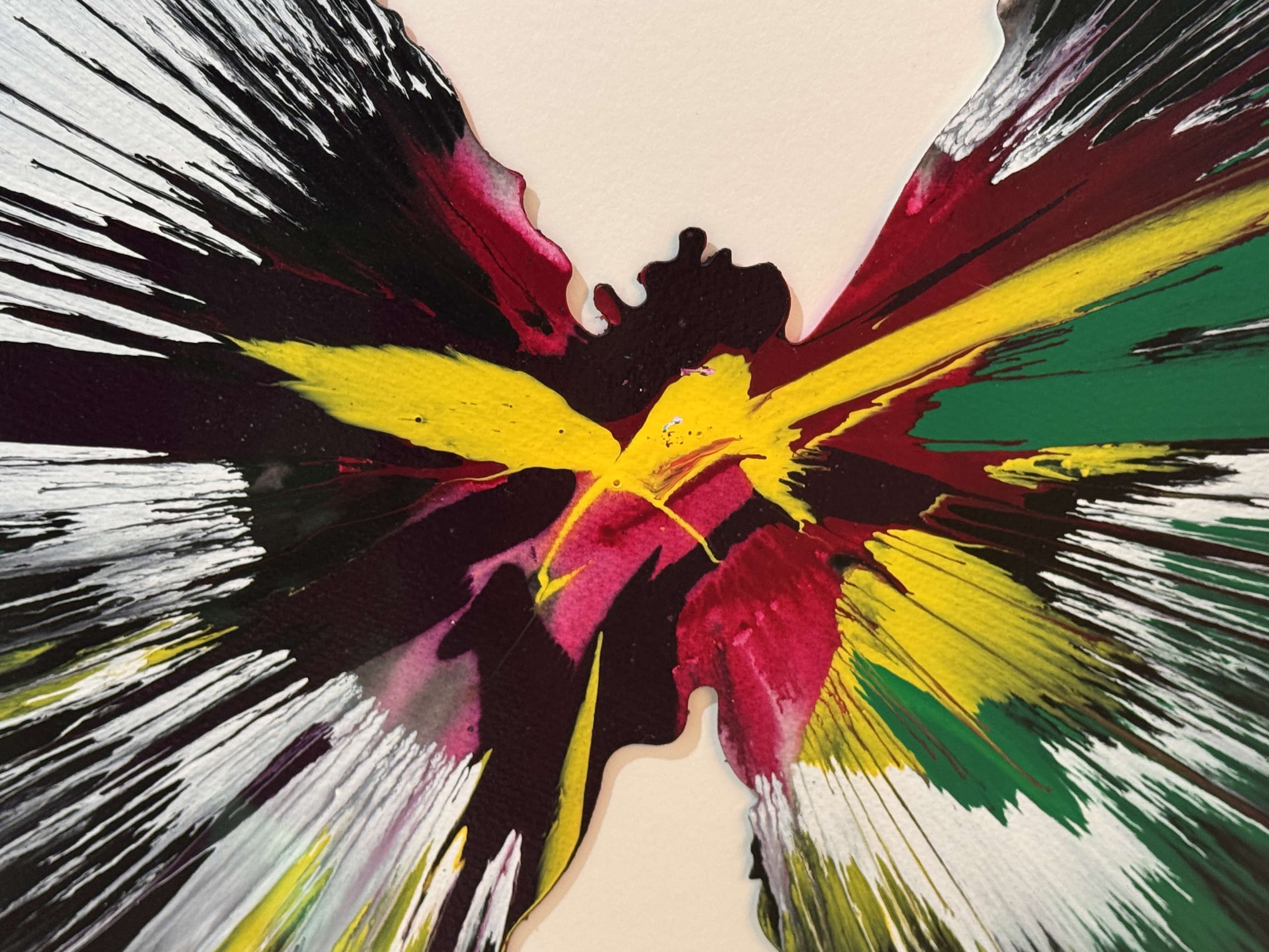 Damien Hirst Butterfly Spin Painting