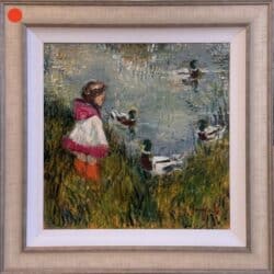 Spring Lake by Lucy Manfredi Original Painting - SOLD