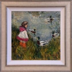 Spring Lake by Lucy Manfredi Original Painting