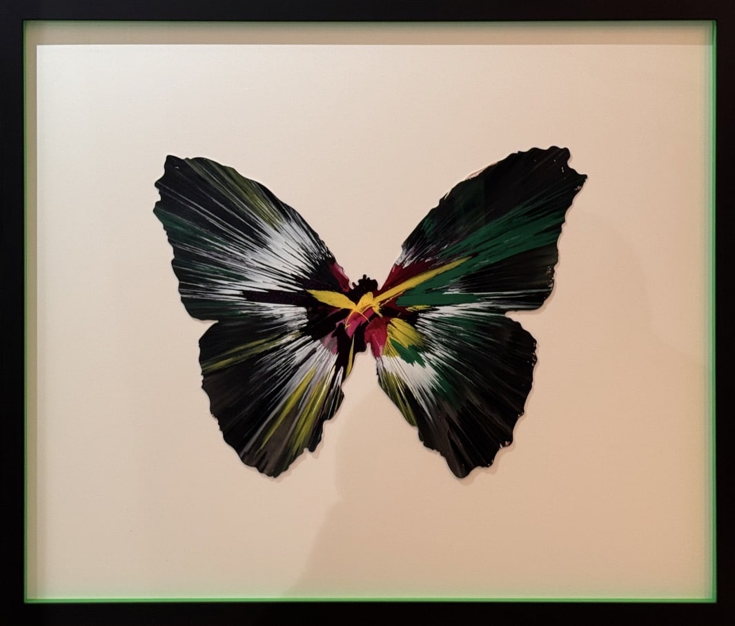 Damien Hirst Butterfly Spin Painting
