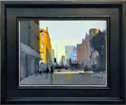 Light on Deansgate Manchester Original Oil Painting by Michael Ashcroft