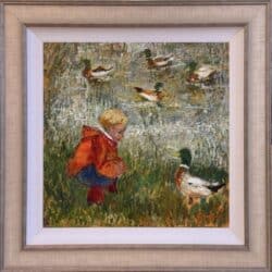 Making Friends by Lucy Manfredi Original Painting